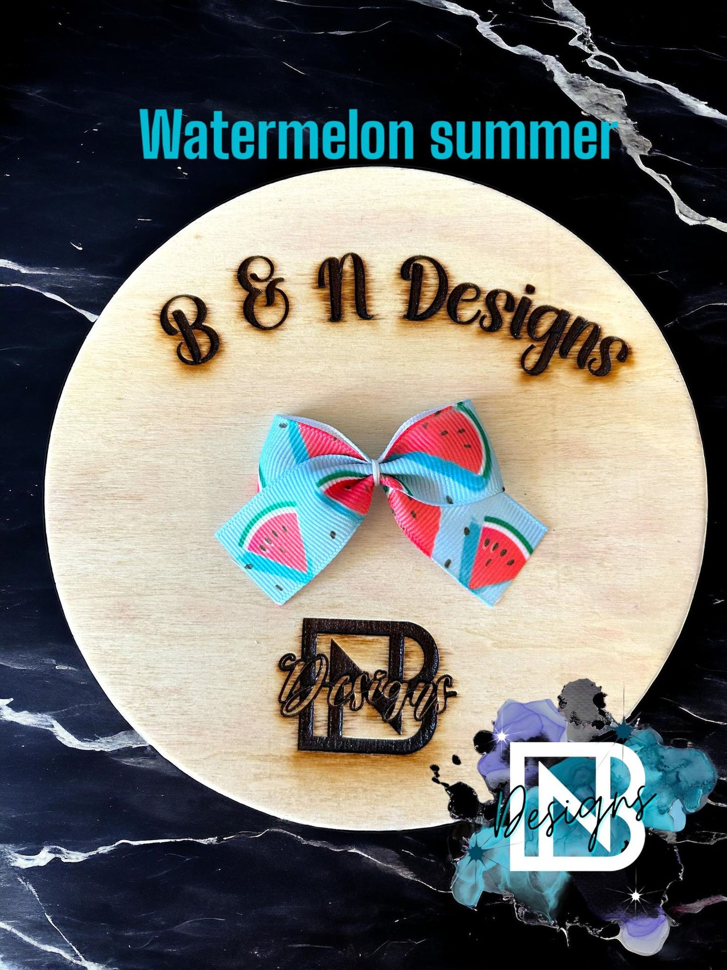 Watermelon Summer Bow