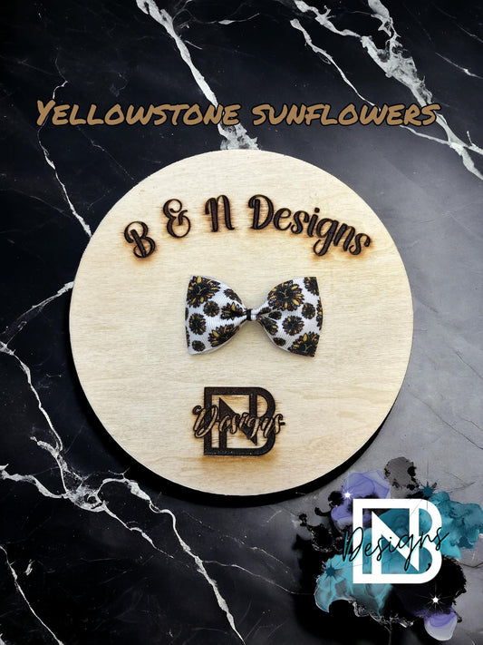 Sunflower Yellowstone Fashion Style Bow