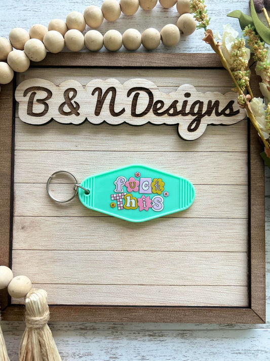 F*** This Retro Motel Keychain