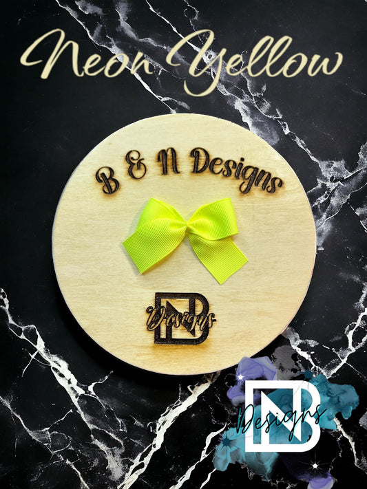 Neon Yellow Bow