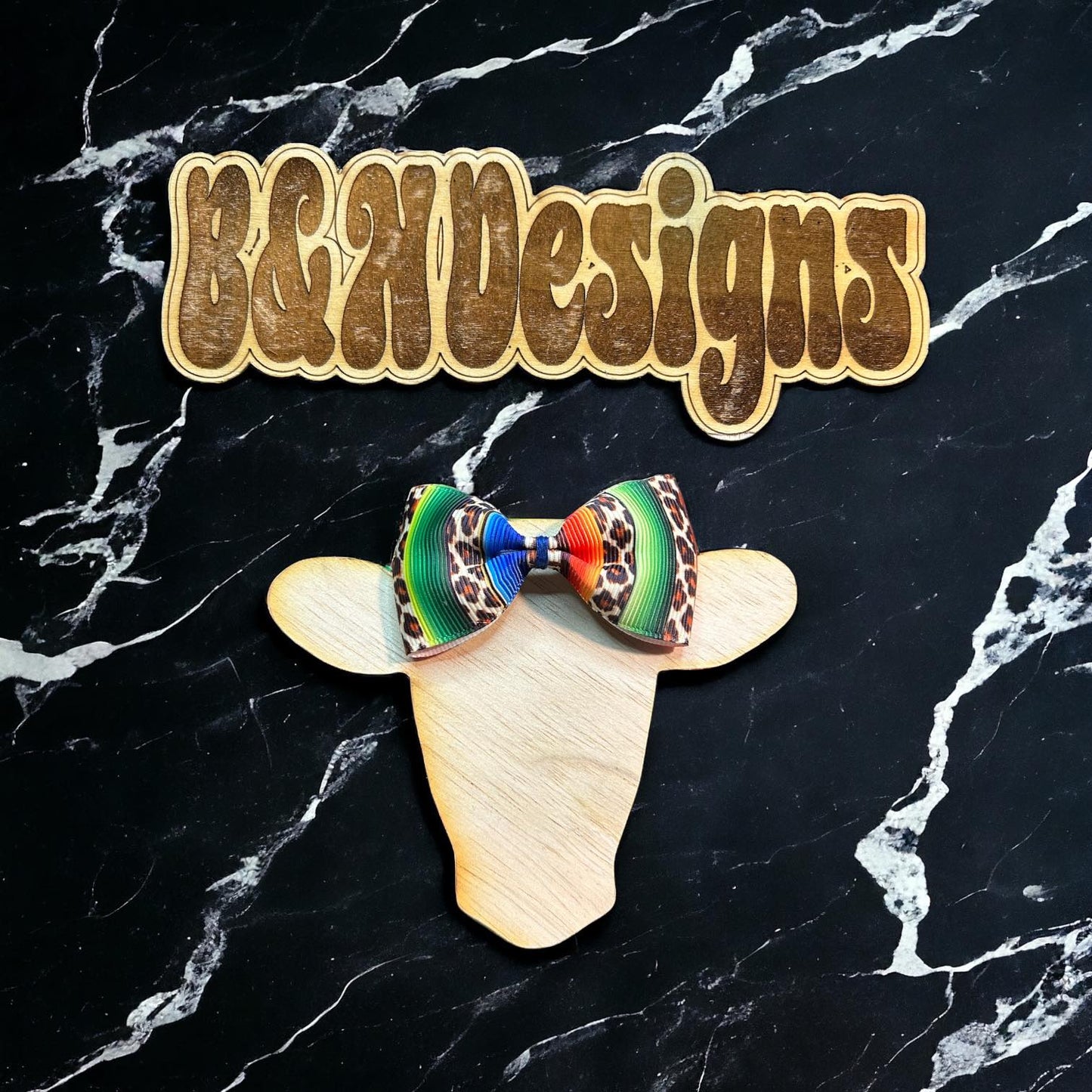 Serape Cheetah Bow