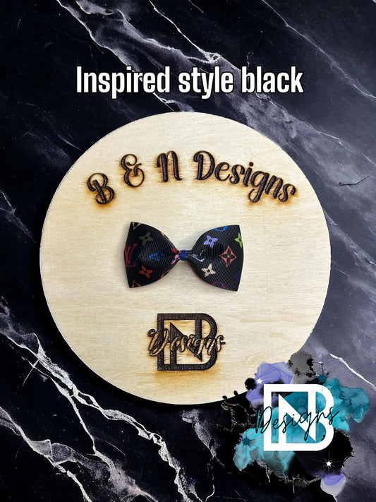 Black Colorful Fashion Bow