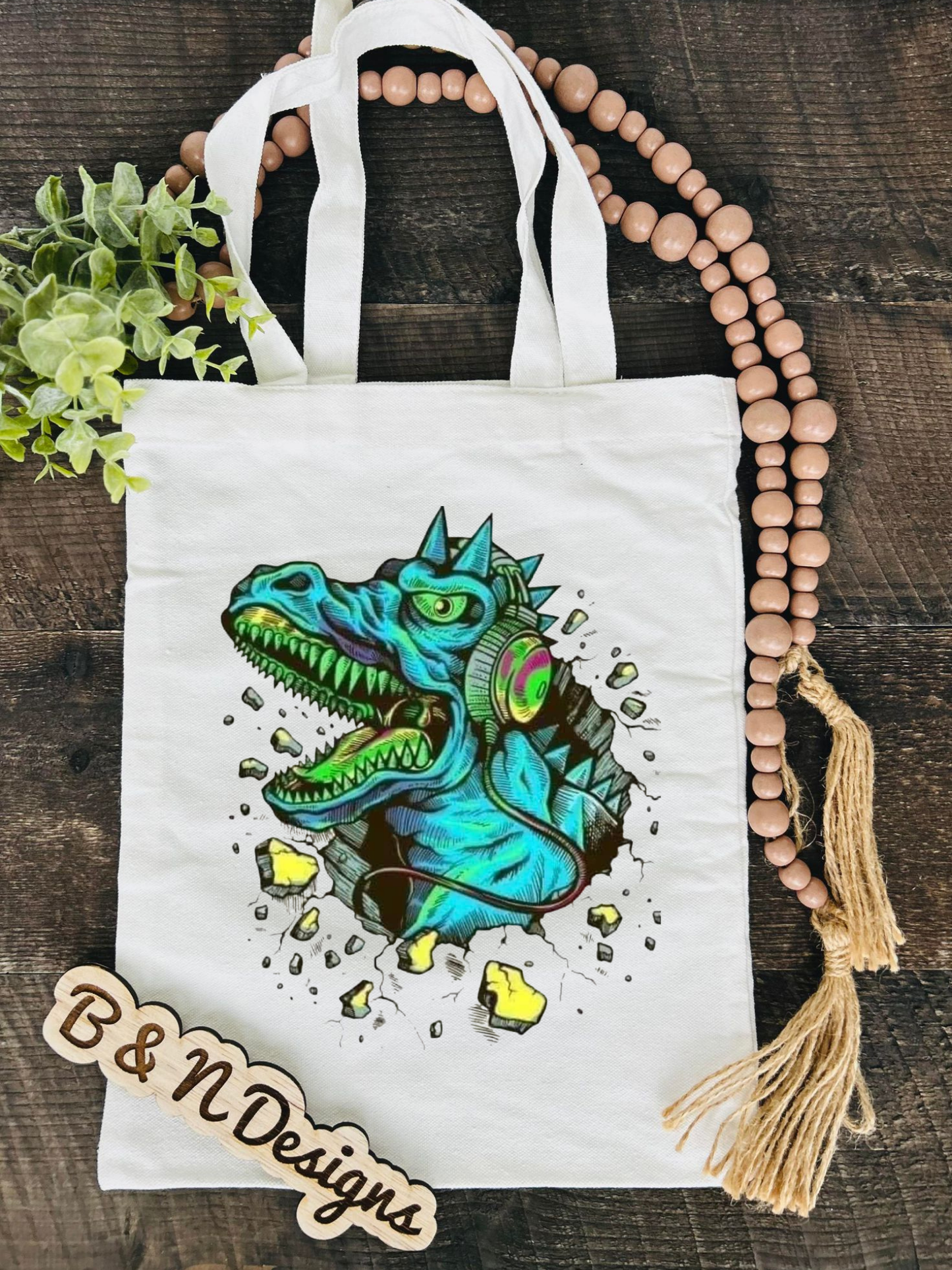 Dino Rawr Tote Bag