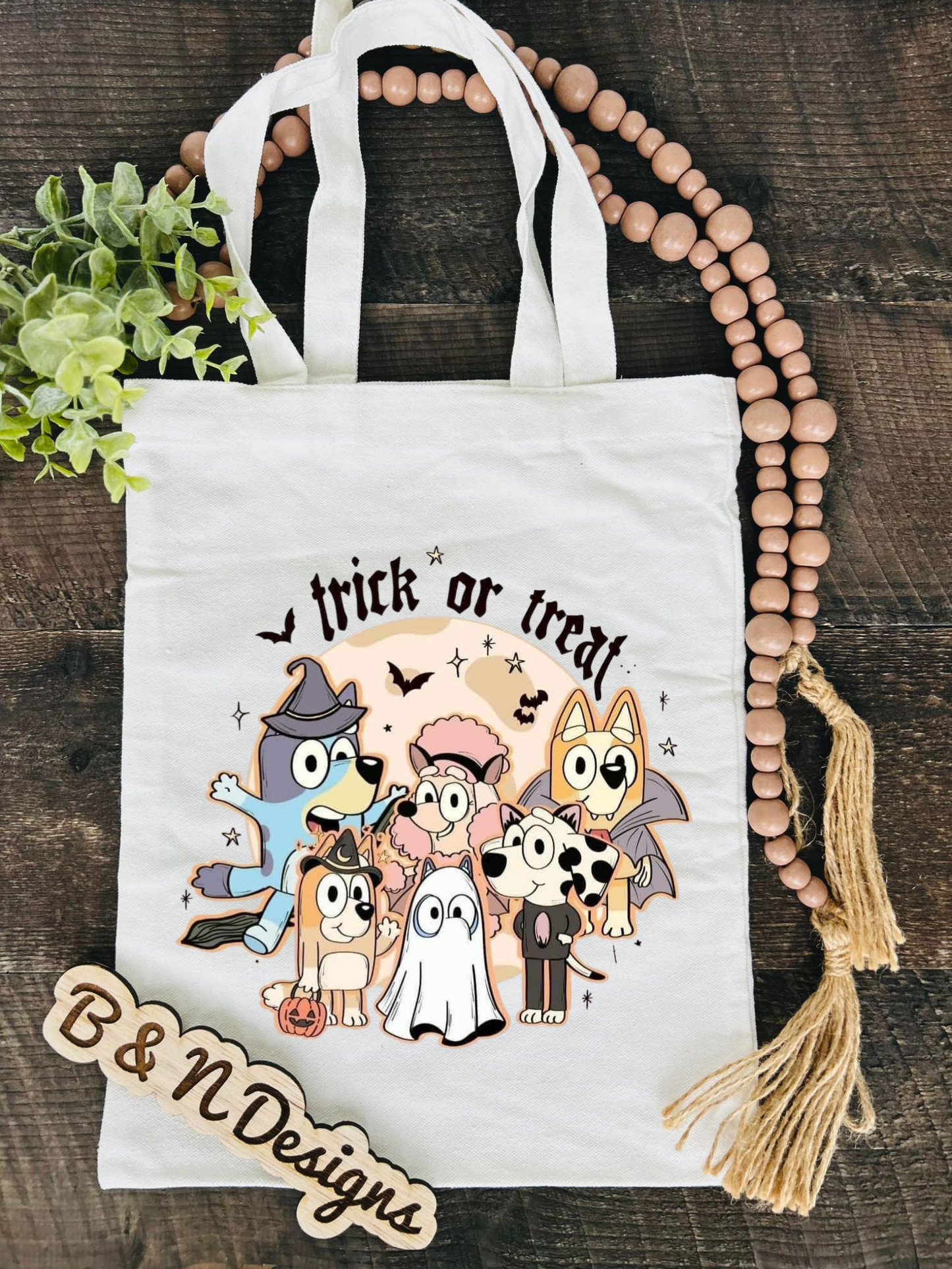 Bluey Trick or Treat Tote Bag